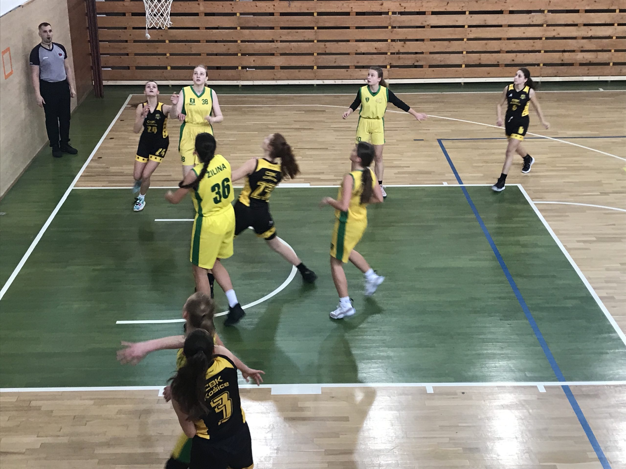 Read more about the article STARŠIE ŽIAČKY U15: V dohrávke triumf o 50 bodov