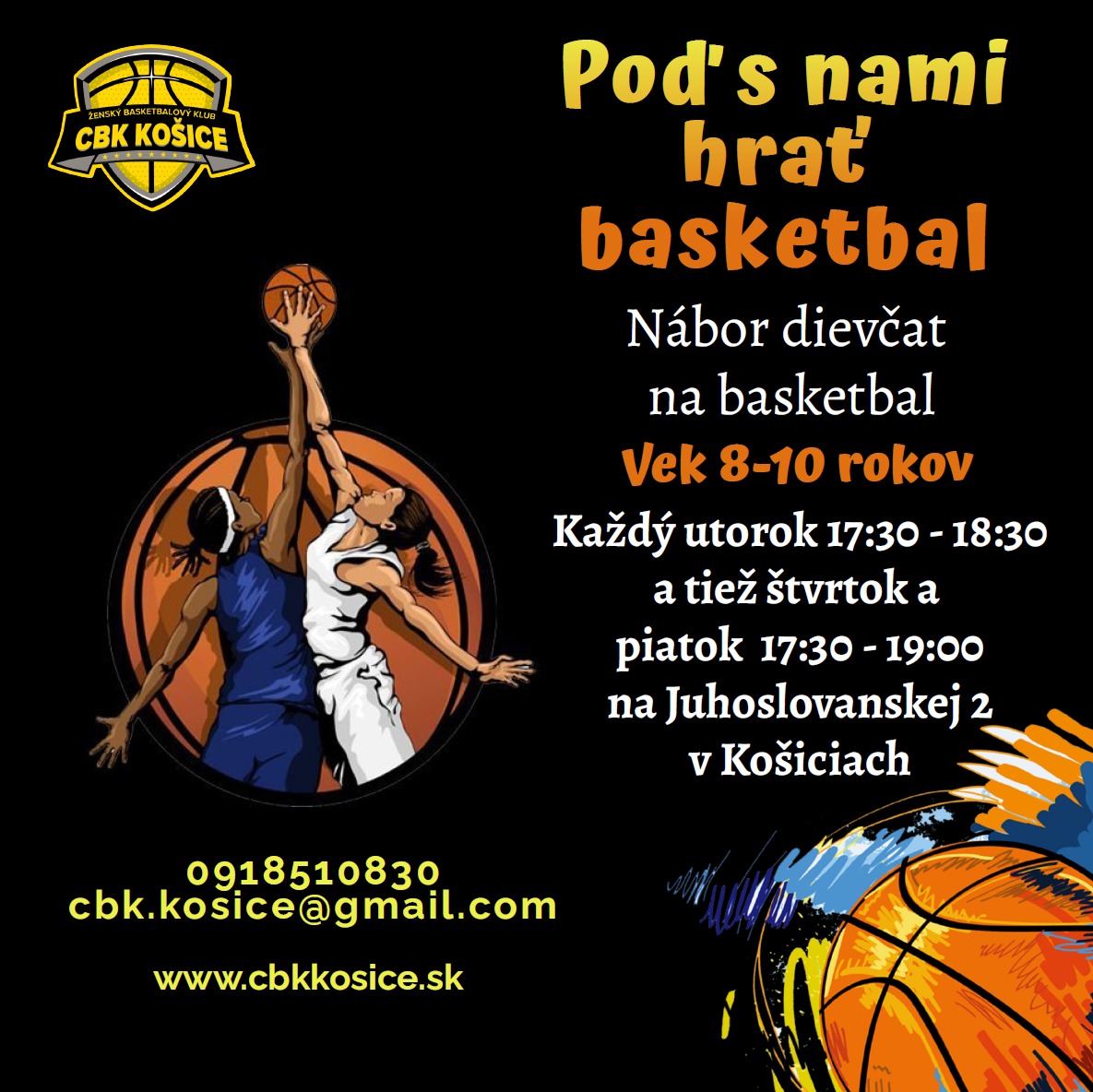 Read more about the article Poď s nami hrať basketbal